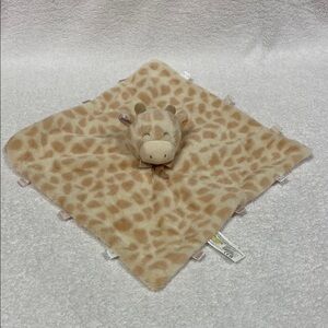 Kellytoy giraffe plush taggie lovey security soother blanket